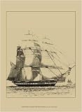 Ships And Sails III by Vision studio. LAMINATED. 8.04 inches width by 10.01 inches height. Highest Quality Art Poster Print