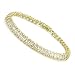 10K Yellow Gold 2.0 carat Diamond 2-Row Tennis Bracelet - 7.5