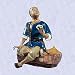 chinese husband statue smiling man porcelain sculpture