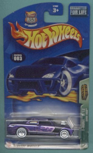 Mattel Hot Wheels 2003 Treasure Hunt 1:64 Scale Purple Flames Shoe Box 3/12 Die Cast Car #003