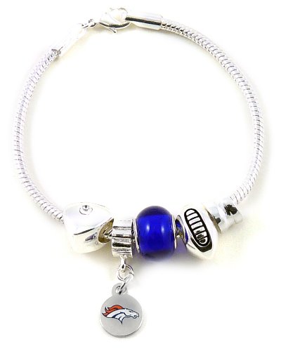 NFL Denver Broncos Bead Bracelet