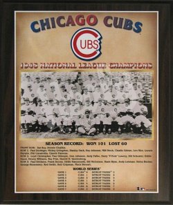 Buy Chicago Cubs 1945 NL Champions Healy Plaque by Healy