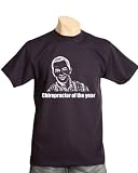 "Doctor Streetwear" Designer-Shirt "Chiropractor of the year", Size: M, Color: blue