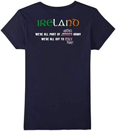 Ireland Soccer Team Supporter EURO2016 T-Shirt - Female Small - Navy