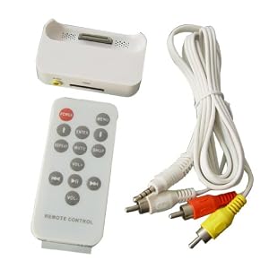 Dock Charger&Remote control for iPhone4&3GS&iPod(Audio&Video output)