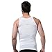 Andux Men's Shaper Slimming Undershirts T-Shirt Elastic Body Sculpting Vest (White, Large)