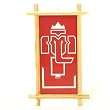 Wood Frame Abstract Ganesh Wall Hanging
