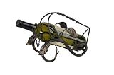 Kitchen & Housewares : Danya B MN1112 Iron Bottle Holder with Leaves