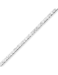 Sterling Silver CZ Bracelet - 7.5 Inch