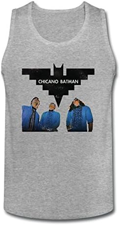 SQPDEM Men's LEVITATION 2016 CHICANO BATMAN Print Vest Tank Tops