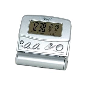 Equity 31302 LCD Fold-Up Travel Alarm Clock