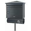 Brabantia 640421 Briefkasten B 560 grau RAL 7015