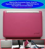 mCover® PINK Hard Shell Case for Acer Aspire One 8.9 Netbook - Compatible with 3/6/9-cell battery