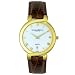 Christian Bernard Women's Twinlight Brown Leather 18k goldplated Watch, Model - IS5302BM