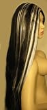 Black and White Super Long Wig