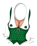 St. Patrick's Day Plastic Irish Miss Vest Costume Theme Party Accessory