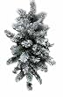24" Flocked Alaskan Artificial Christmas Swag - Unlit