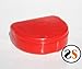 Dental Retainer Denture Mouthguard Case -Red