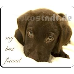 Mauspad/Mousepad Motiv Hund My Best Friend, 230x190mm