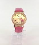 Montre Hello kitty Cuivrée et Strass Fushia
