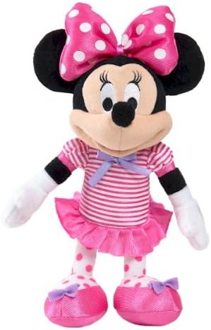 Disney by Just Play Minnie Mouse Bow-tique Beanz - Pink and White Stripe