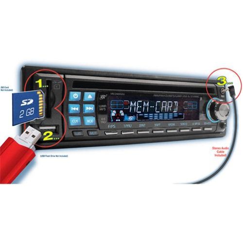 NEW VR3 CD WMA MP3 PLAYER RDS CAR STEREO w/ EQUALIZER
