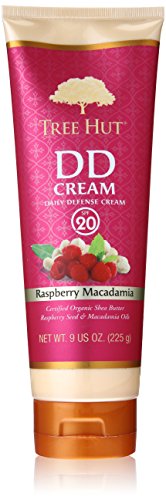 Tree Hut Daily Defense SPF-20 Body Lotion, Raspberry Macadamia, 9 Ounce