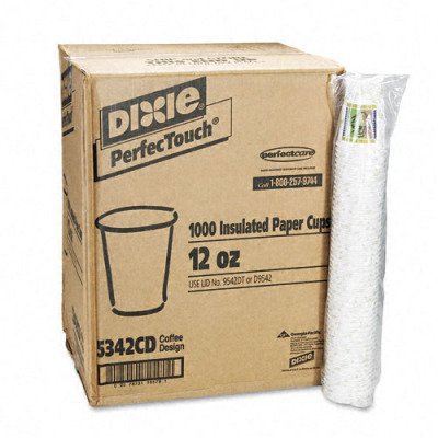 PerfectTouch Hot Drink Cups, Insulated, 12 Ounce, Coffee Dreams 1000/Carton DXS5342CD