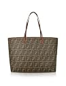 Fendi Medium Tobacco Zucca Shopping Roll Bag