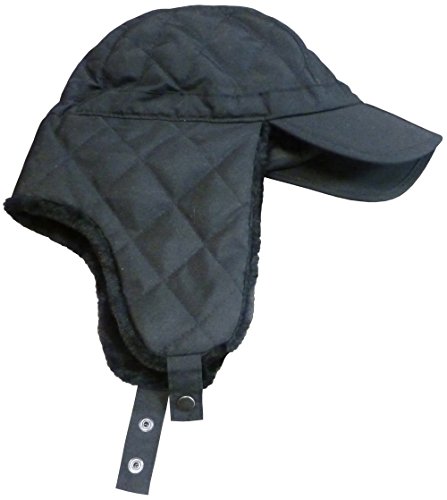N'Ice Caps Boys Quilted Ski Hat with Collapsible Brim