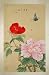 Classic Chinese Watercolor -Original Vintage Painting on Silk of Butterfly and Flowers