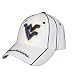 West Virginia Mountaineers Adjustable WVU Mesh Cap - White NCAA Hats