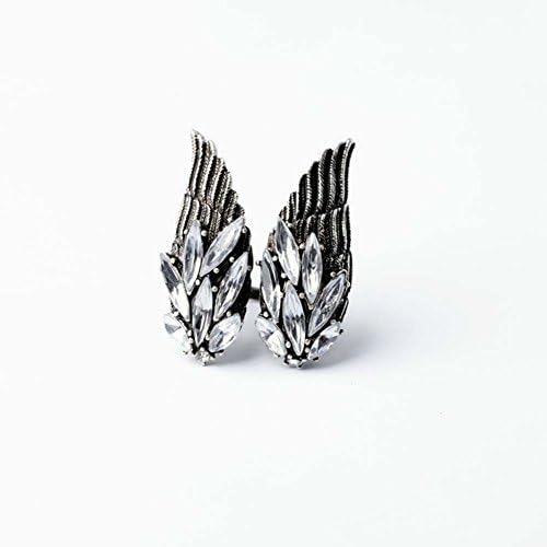 Kaariag Punkin™ Angle Wings Crystal Stretch Ring