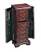 Louis Phillipe jewelry armoire in cherry finish wood