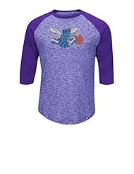 Sports: NBA Charlotte Hornets Mens Dont Judge Fashion Tops, Medium, Hyper Purple Pepper Slub/Regal Purple - VF Imagewear - NBA