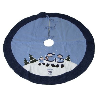 SC Sports 01735 Snowman Christmas Tree Skirt - Tennessee Titans