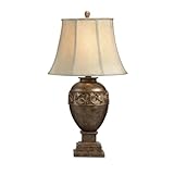 IMAGE OF Kichler Lighting 70508 Collage Champagne Mist 29-Inch Portable Table Lamp, Crinkled Light Platinum Soft Back Shade