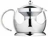 from shopinfashion Tea Pot Coffee Pot Retro Stainless Steel & Glass With Infuser