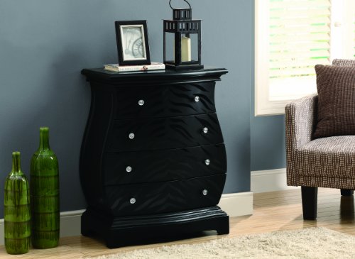 Where To Buy Monarch Tiger Veneer Contemporary Bombay Chest Black Charlie C Boyder