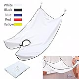 Beard Cape LuckyFine Shaving Cloth Beard Foundry Bib Apron Facial Hair Trimmings Catcher Cape Sink Home Salon/Beard Catcher/Beard Apron/Beard Trimming Cape/Hair Trimming Cape white
