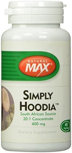 Naturalmax Hoodia Veg Capsules, Simply, 400 Mg, 60 Count by Naturalmax