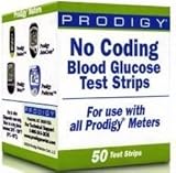 Prodigy AutoCode Blood Glucose Test Strips (Box of 50)