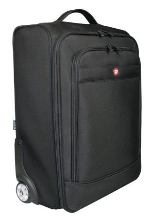 Deals Port Manhattan Trolley 17 / 18 inch Overnight Roller Design 1680D Ballistic Nylon Storage and Laptop Bag Upto 18.4 inch - Black