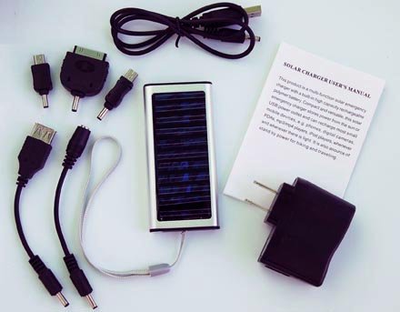 Solar Back-Up Rechargeable POWER Boost for cell phones, all Blackberry and iPod, IPhone 3, 3Gs and 4. Refuel 3 Ways AC, USB and Solar.