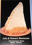 Vintage Postcard of Lemon Meringue Pie from Lulu and Vernon's Restaurant in Mobile, Alabama