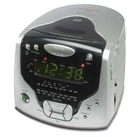 Roberts Radios 3-Band Dual Alarm Stereo Clock Radio with CD Player (CD Cube)
