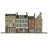 Metcalfe PN106 Modern Low Relief Bank & Shops - Card Kit