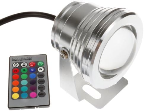 S6store® 10w 12v RGB Multi-color Ip68 Waterproof LED Underwater Light Landscape Fountain Pond Lamp Bulb with Remote Control