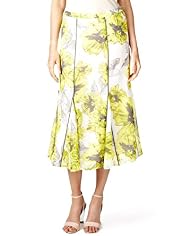 Per Una Pansy Print Panelled Skirt