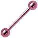 Pink Electro Titanium Barbell Tongue Ring